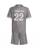 Real Madrid Antonio Rudiger #22 Kolmaspaita Lasten 2024-25 Lyhythihainen (+ shortsit)